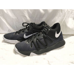 Boys Nike KD Trey 5 V Sneakers 5.5 (Big Boy) Black with White Swoosh 942893-001